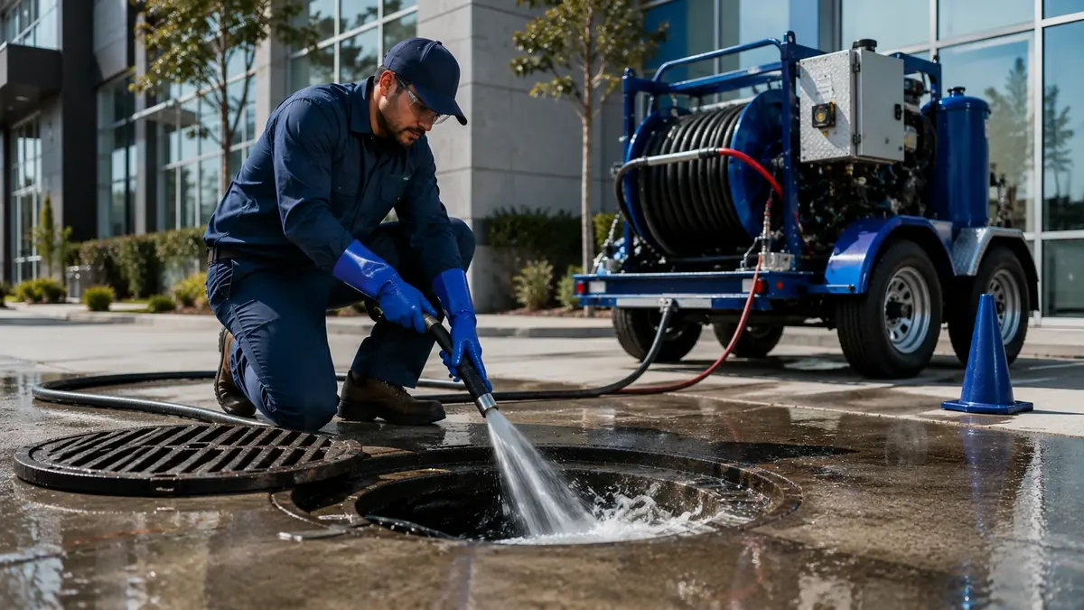 Commercial Hydro Jet Drain Cleaning in Universal City