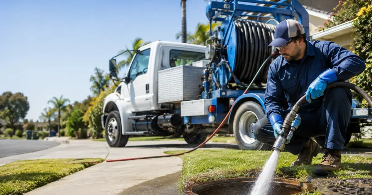 Hydro jet sewer cleaning Universal City