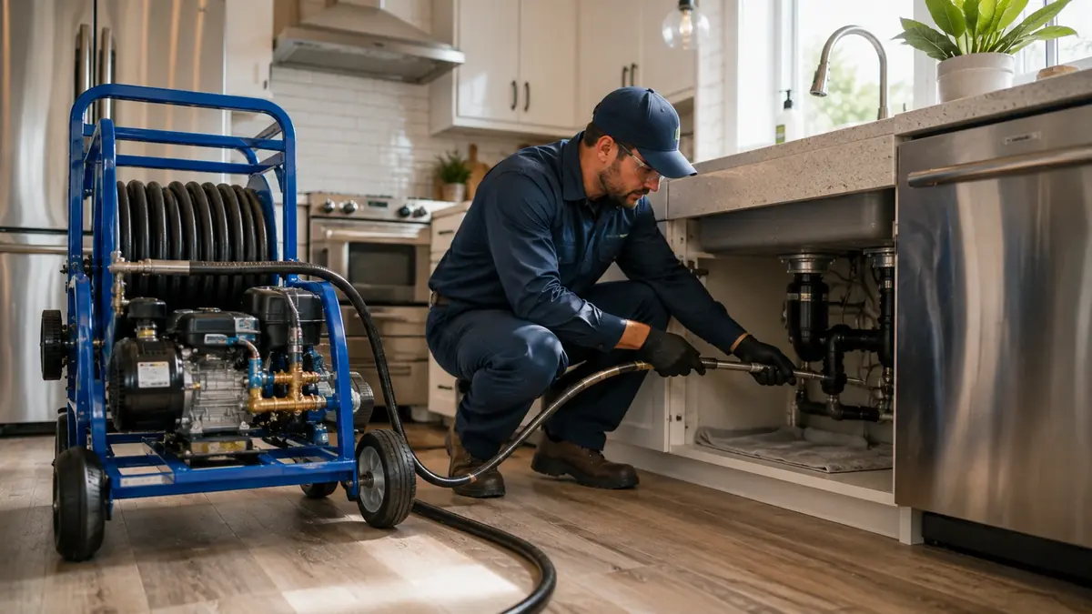 Kitchen Drain Hydro Jetting in Universal City