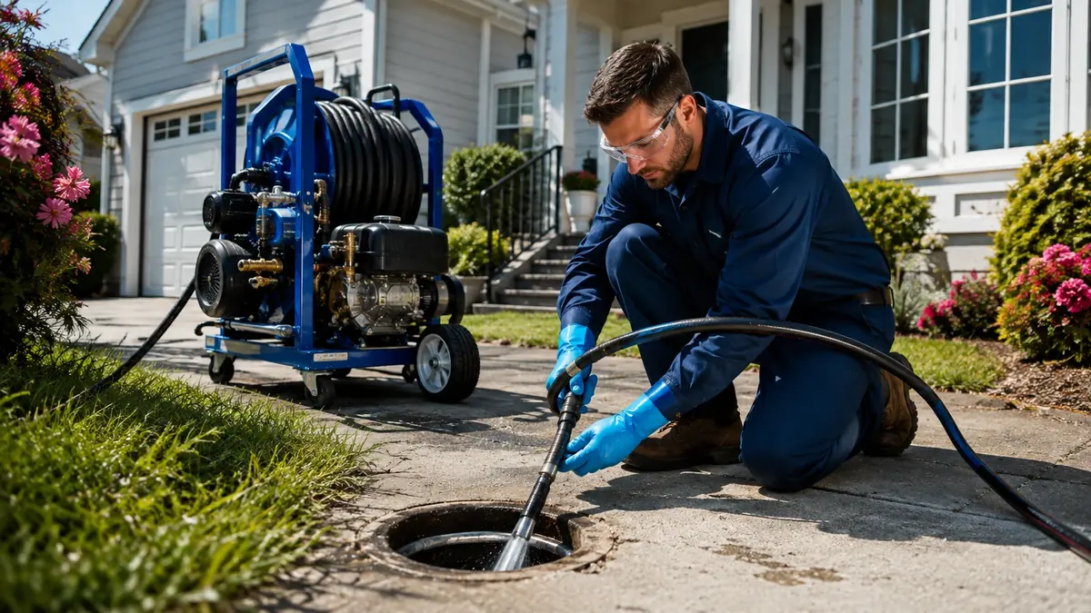 Residential Hydro Jet Drain Cleaning in Universal City