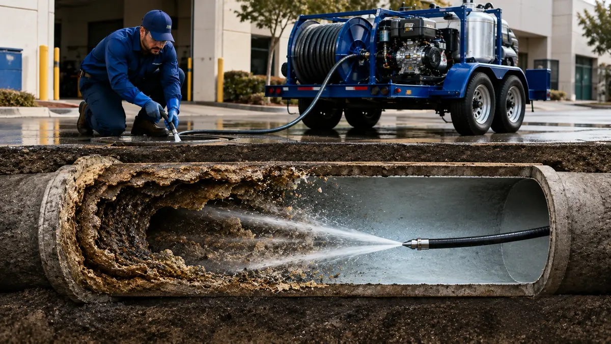 Sewer Pipe Descaling in Universal City