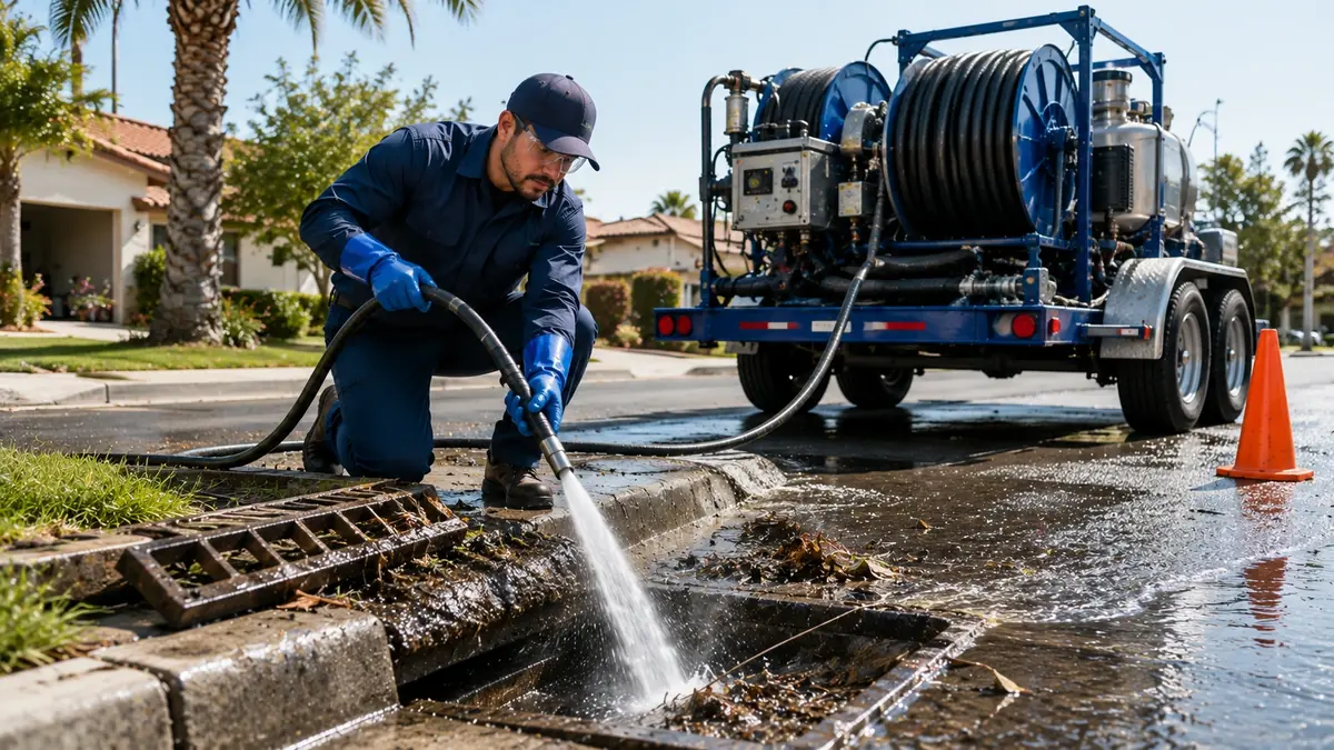 Storm Drain Hydro Jet Cleaning in Universal City